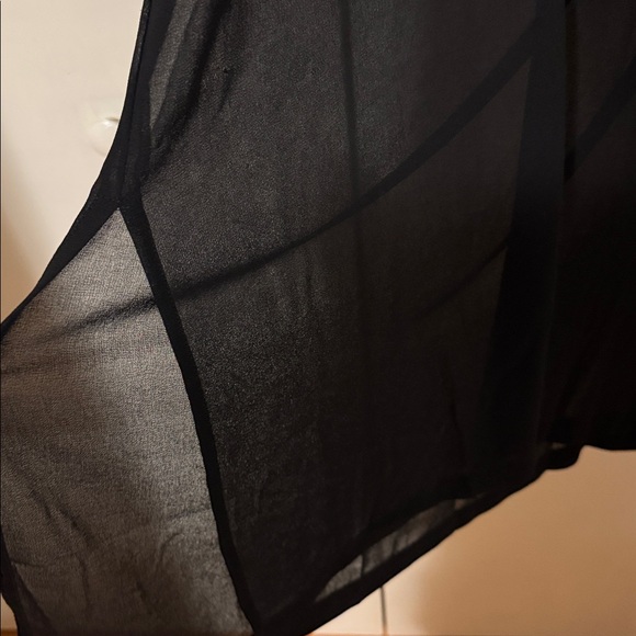 Zara Black Long Sleeve long Crew dress with side vents - size XL - 2 pieces - Picture 8 of 8